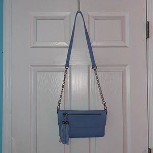 Charming Charlie Baby Blue Crossbody Bag
